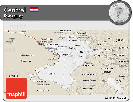 Classic Style Panoramic Map of Central