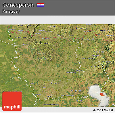 Satellite 3D Map of Concepcion