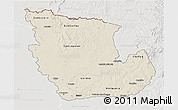 Shaded Relief 3D Map of Concepcion, lighten, semi-desaturated