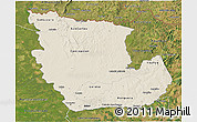 Shaded Relief 3D Map of Concepcion, satellite outside