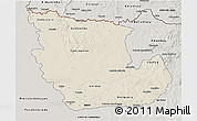 Shaded Relief 3D Map of Concepcion, semi-desaturated