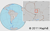 Gray Location Map of Belen