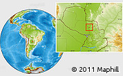 Physical Location Map of Belen