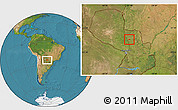 Satellite Location Map of Belen