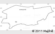 Blank Simple Map of Belen, cropped outside
