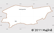 Classic Style Simple Map of Belen, cropped outside