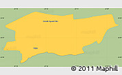 Savanna Style Simple Map of Belen, single color outside