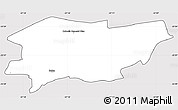 Silver Style Simple Map of Belen, cropped outside