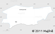 Silver Style Simple Map of Belen, single color outside