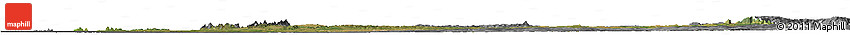 Satellite Horizon Map of Concepcion, desaturated