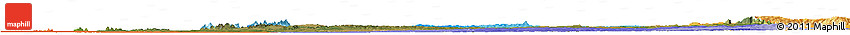 Satellite Horizon Map of Concepcion, political shades outside