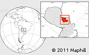 Blank Location Map of Concepcion, highlighted country