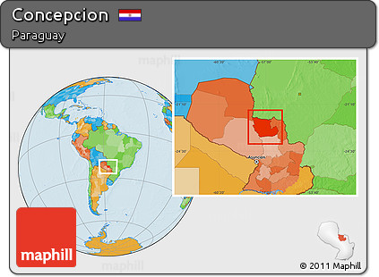 Political Location Map of Concepcion