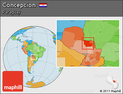Political Location Map of Concepcion