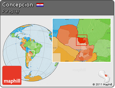 Political Location Map of Concepcion