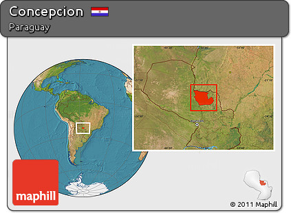 Satellite Location Map of Concepcion