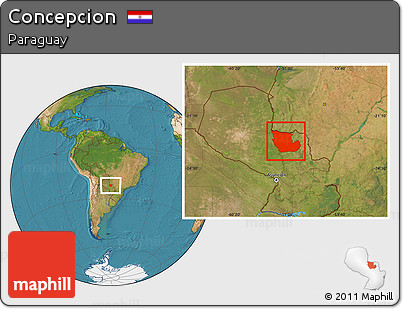 Satellite Location Map of Concepcion
