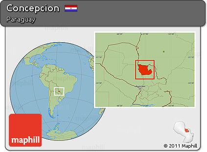 Savanna Style Location Map of Concepcion