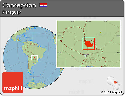 Savanna Style Location Map of Concepcion