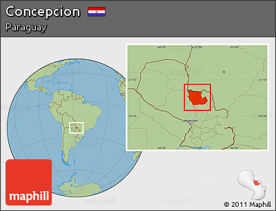 Savanna Style Location Map of Concepcion