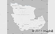 Gray Map of Concepcion, single color outside