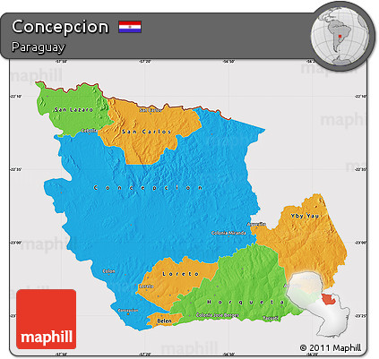 Political Map of Concepcion, cropped outside