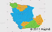 Political Map of Concepcion, cropped outside