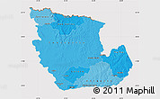 Political Shades Map of Concepcion, cropped outside