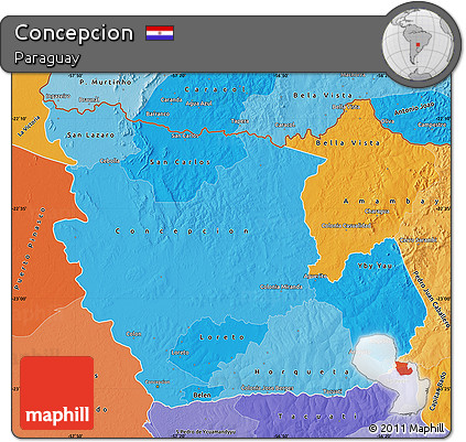 Political Shades Map of Concepcion