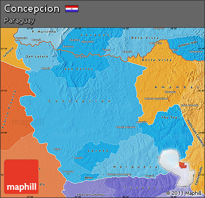 Political Shades Map of Concepcion