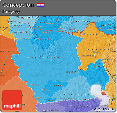 Political Shades Map of Concepcion