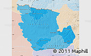 Political Shades Map of Concepcion, lighten