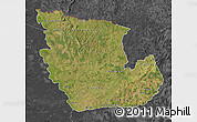 Satellite Map of Concepcion, darken, desaturated