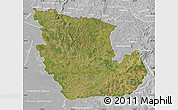 Satellite Map of Concepcion, lighten, desaturated