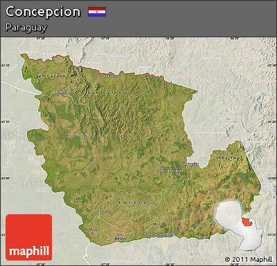 Satellite Map of Concepcion, lighten