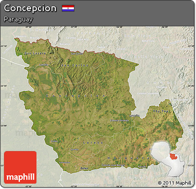 Satellite Map of Concepcion, lighten