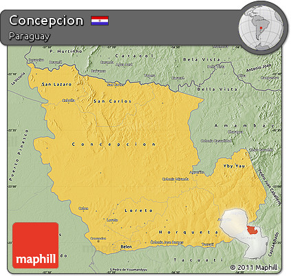 Savanna Style Map of Concepcion