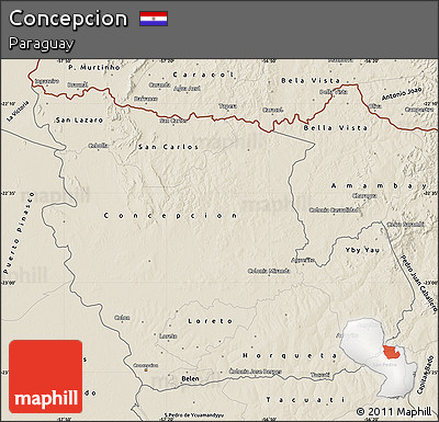 Shaded Relief Map of Concepcion