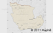 Shaded Relief Map of Concepcion, lighten, desaturated