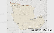 Shaded Relief Map of Concepcion, lighten, semi-desaturated