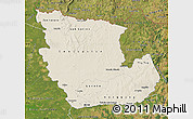 Shaded Relief Map of Concepcion, satellite outside