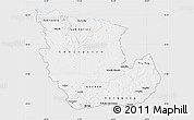 Silver Style Map of Concepcion, single color outside