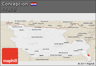 Classic Style Panoramic Map of Concepcion