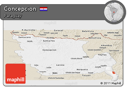 Classic Style Panoramic Map of Concepcion