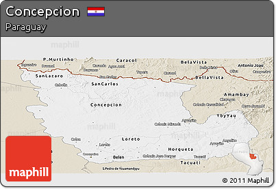 Classic Style Panoramic Map of Concepcion