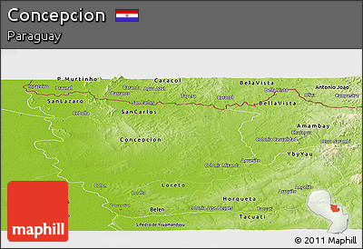 Physical Panoramic Map of Concepcion