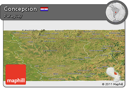 Satellite Panoramic Map of Concepcion