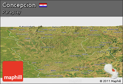 Satellite Panoramic Map of Concepcion