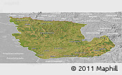 Satellite Panoramic Map of Concepcion, lighten, desaturated