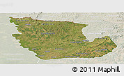 Satellite Panoramic Map of Concepcion, lighten